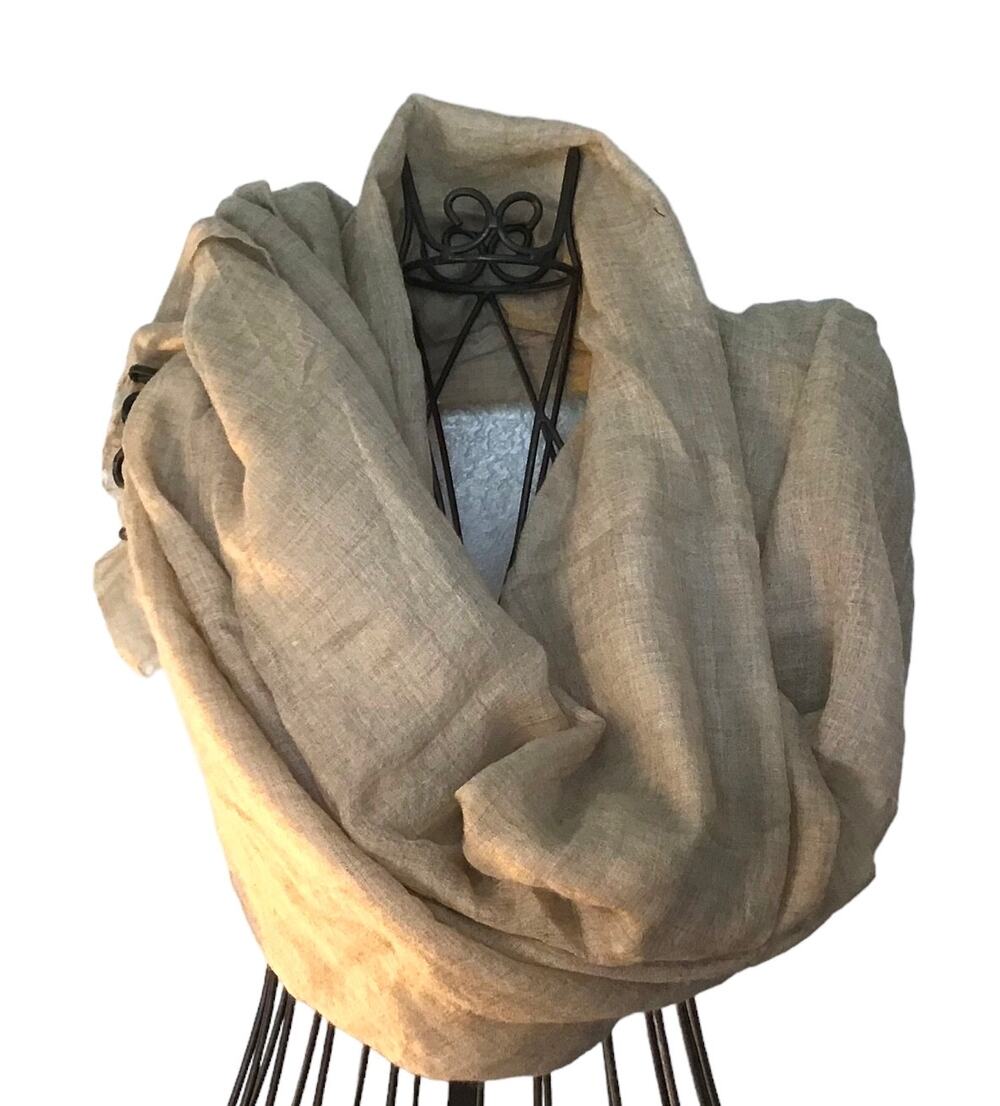 Restoration Hardware 100% Gossamar Cashmere Scarf